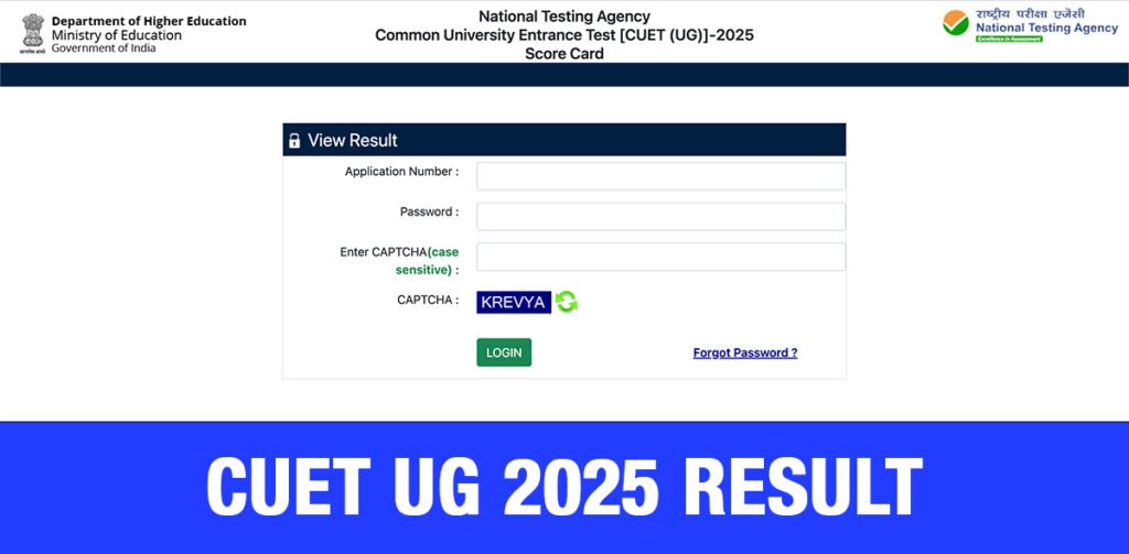 CUET UG 2025 Result