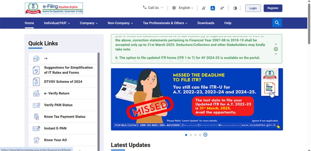 ITR Filing 2025