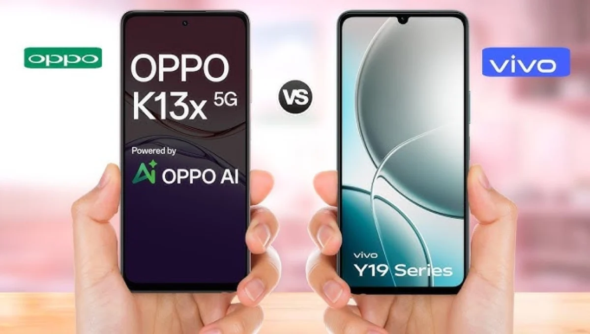 ₹12,000 से कम में सबसे बढ़िया 5G फोन जानिए Oppo K13x 5G और Vivo Y19 5G में कौन है असली विजेता