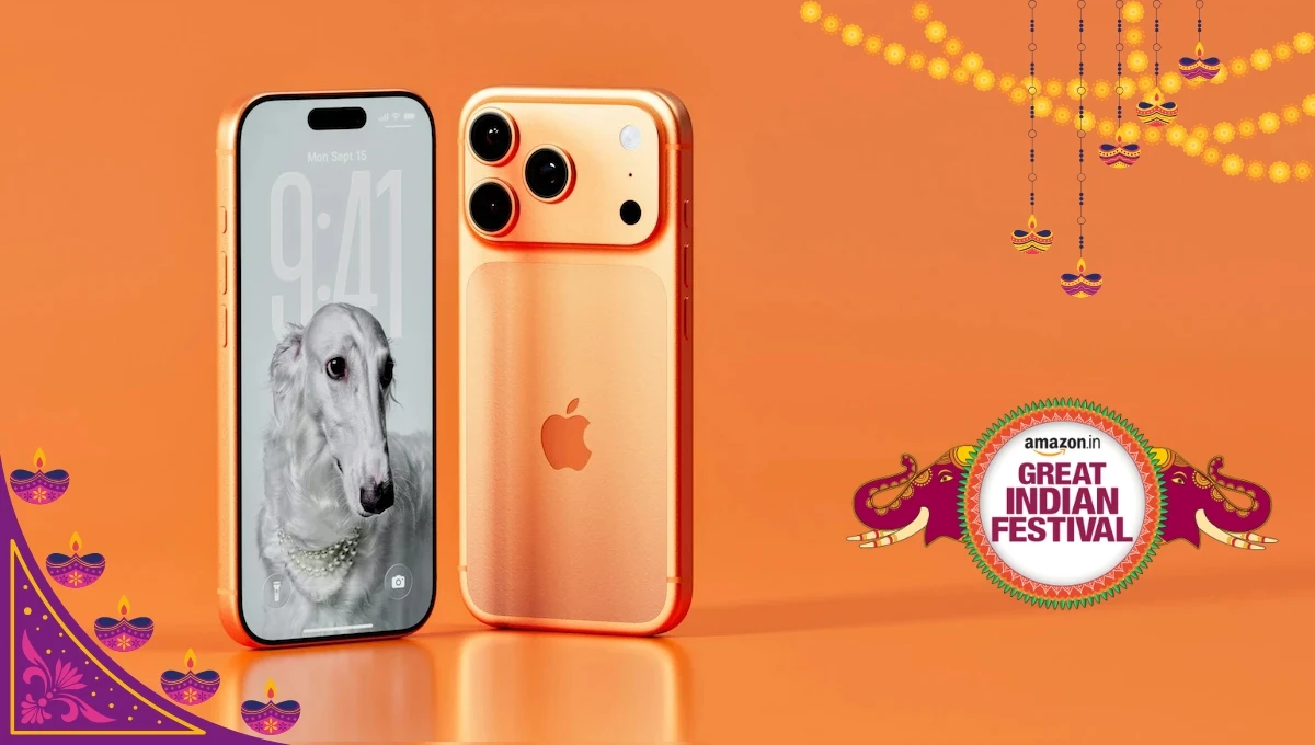 Amazon Diwali Sale 2025: iPhone 17 Pro पर बंपर ऑफर, सिर्फ ₹7,510 EMI में पाएं यह प्रीमियम फोन