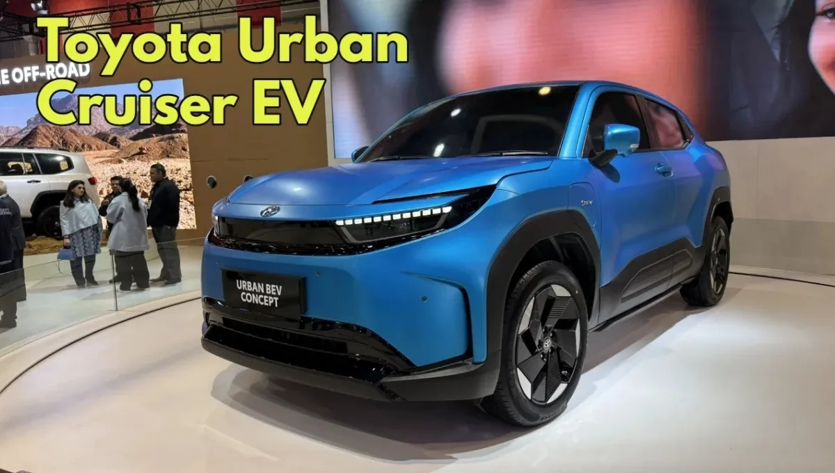Toyota Urban Cruiser EV: 2025 में भारत में आने वाली नई मिड-साइज़ इलेक्ट्रिक SUV